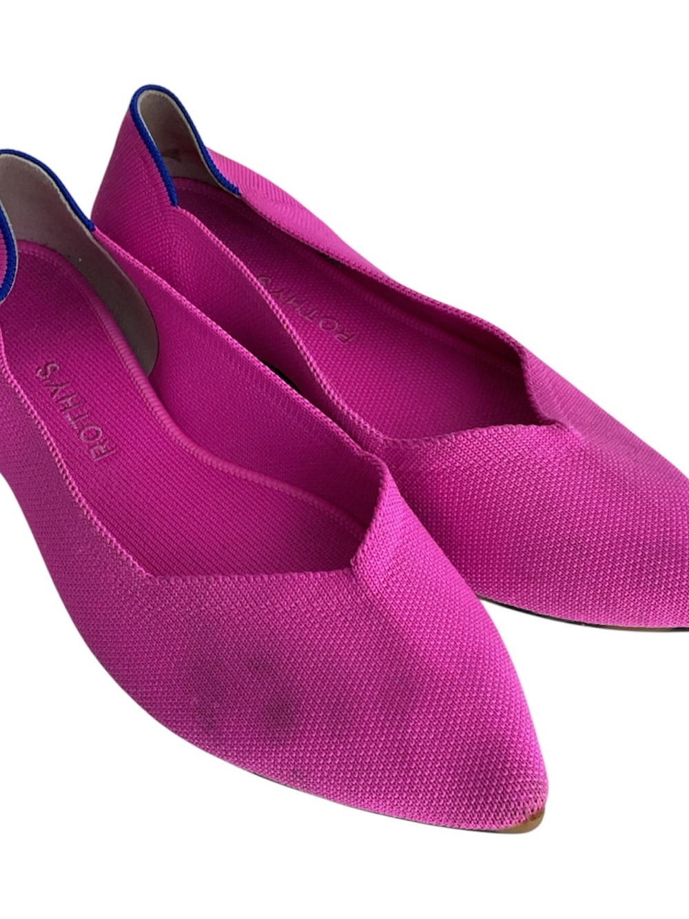 Rothy’s The Point Dragon Fruit Woven Flats Women’s Size 11.5